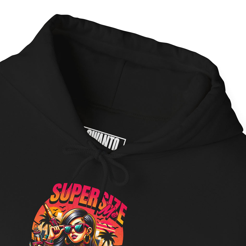 Supersize Me Hoodie | Unisex Vintage Apparel