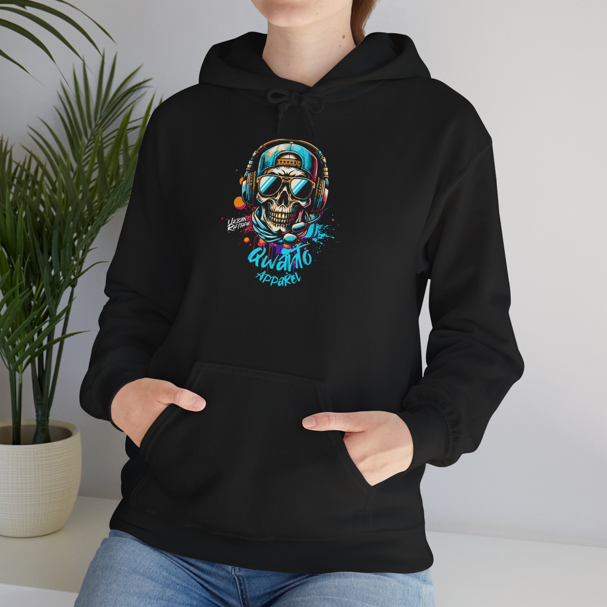 Skull DJ Hoodie | Unisex Vintage Apparel