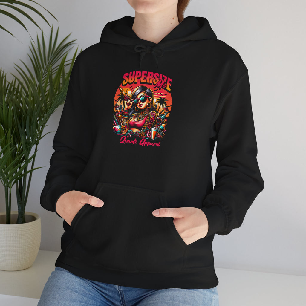 Supersize Me Hoodie | Unisex Vintage Apparel
