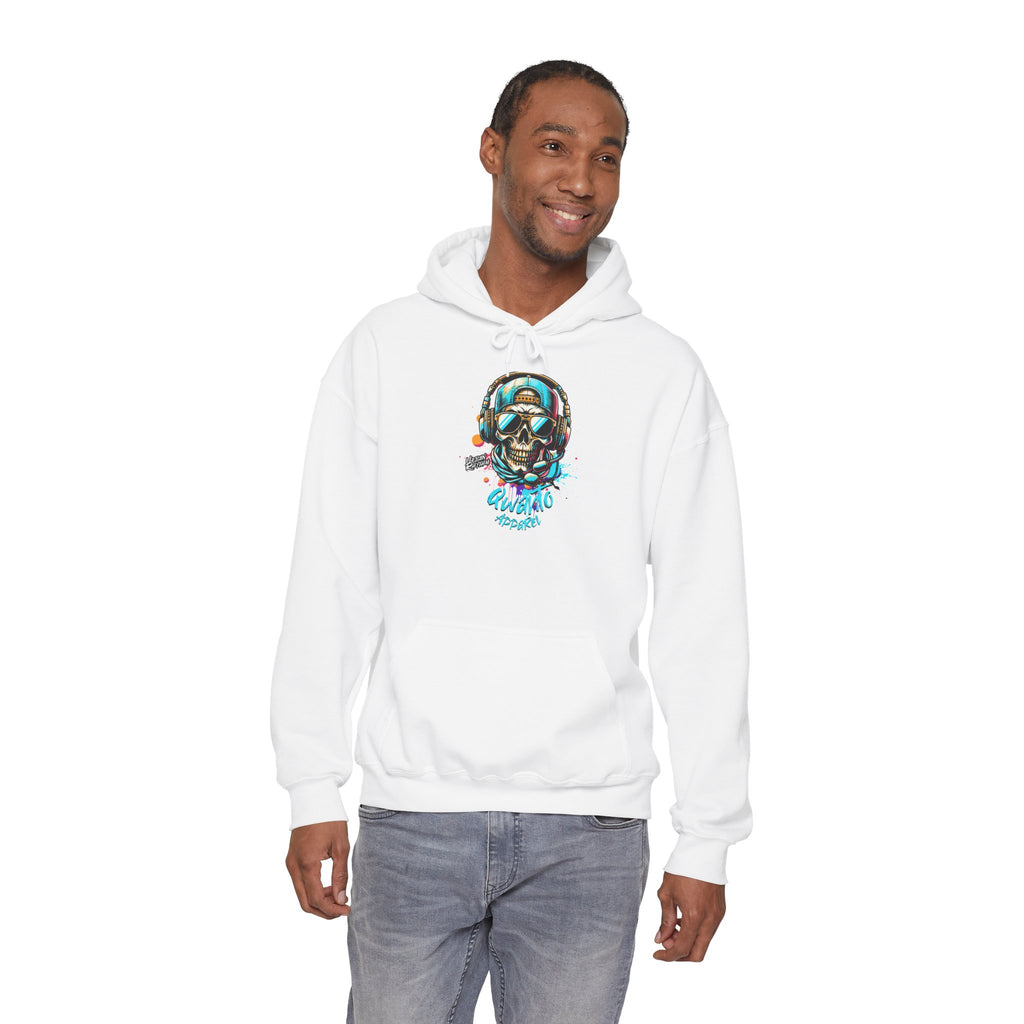 Skull DJ Hoodie | Unisex Vintage Apparel