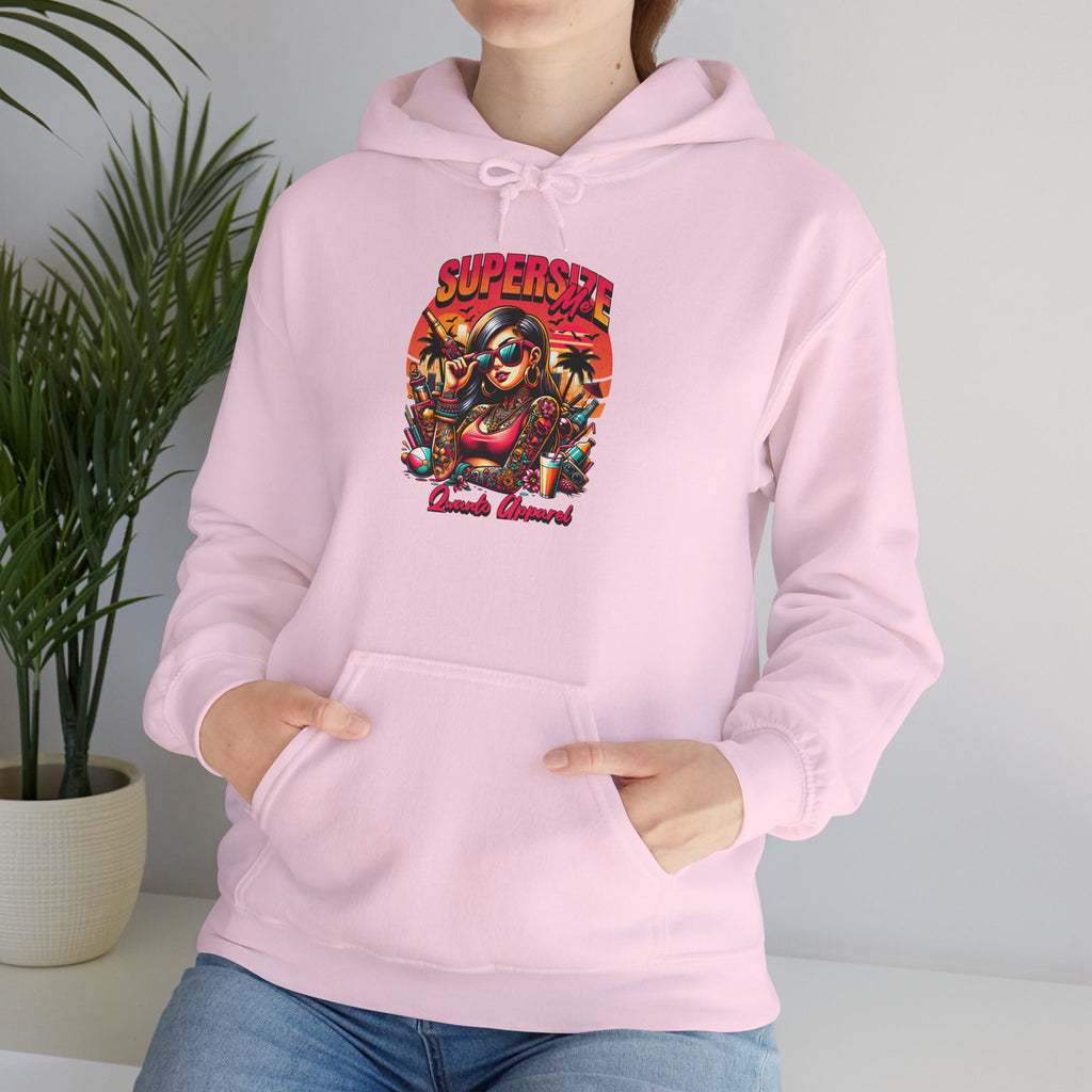 Supersize Me Hoodie | Unisex Vintage Apparel