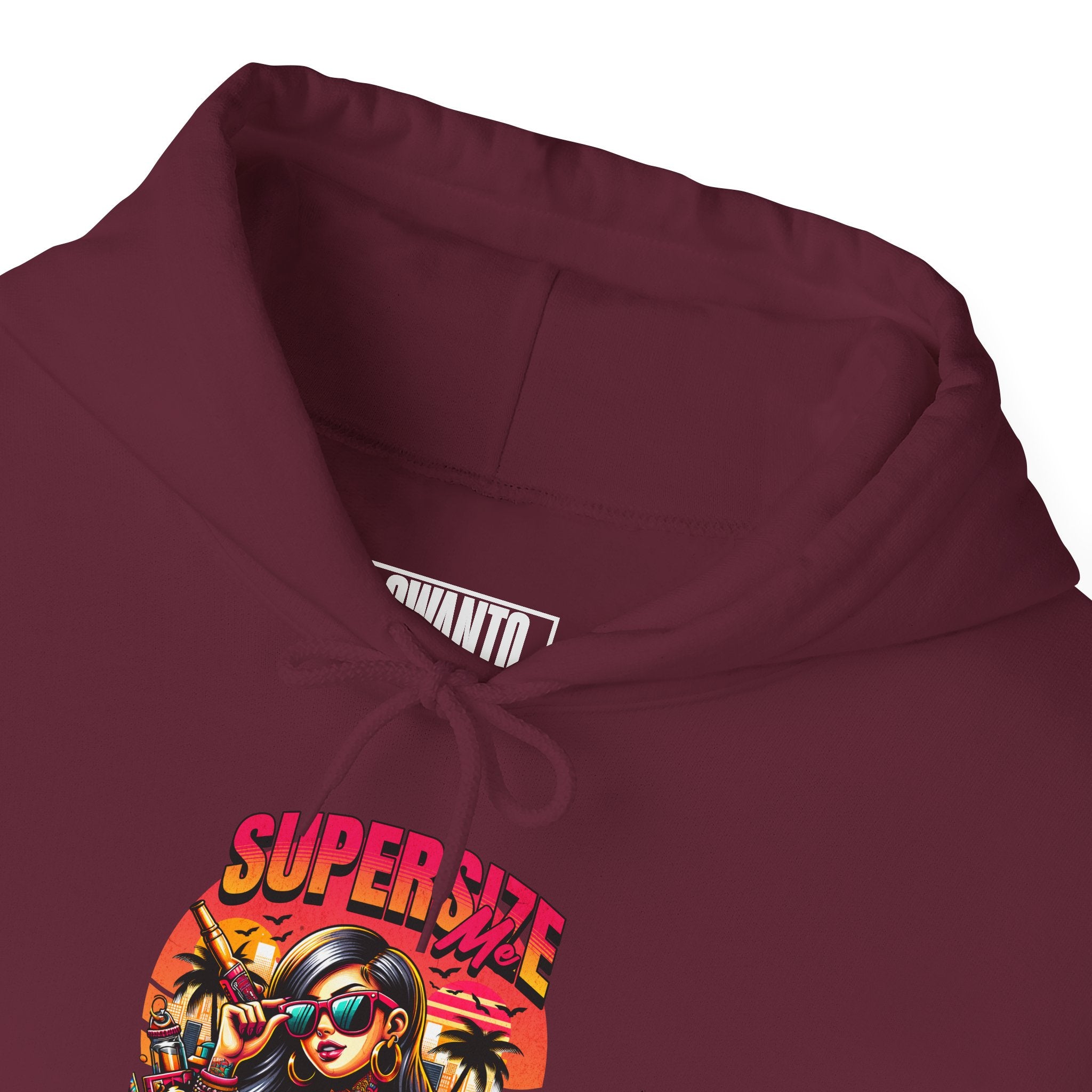 Supersize Me Hoodie | Unisex Vintage Apparel